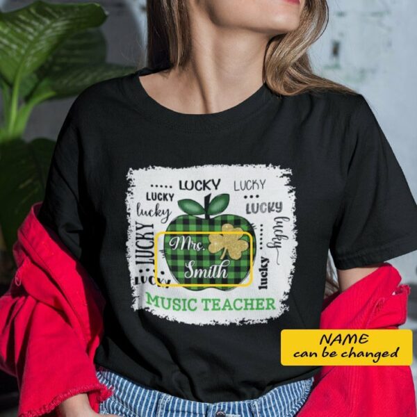 Lucky Music Teacher St Patricks Day Personalized Shirt